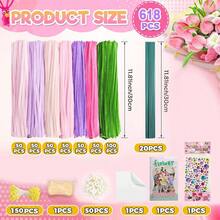 Bộ dụng cụ thủ công DIY làm từ dây kẽm, hoa làm từ dây kẽm, nhiều màu sắc kết hợp, nhiều chủ đề và kiểu dáng khác nhau, bộ dụng cụ làm bó hoa, dây kẽm nhung và dây thép mềm để làm bó hoa tulip, hướng dương và hoa hồng. - nhiều màu - Xem 26