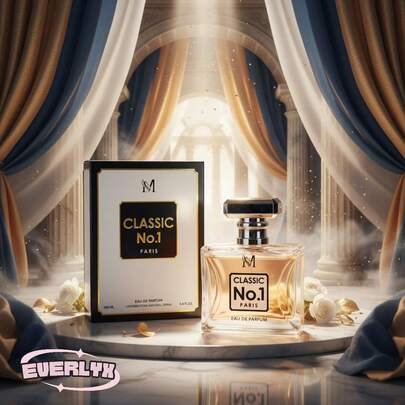 EverlyX Classic No.1 Eau De Parfum 100ml - An Elegant And Sophisticated Women's Fragrance With Sweet And Powdery Notes - A Classic Scent Ideal For Everyday Wear - ✅ Shipping To Spain In 24/48 Hours