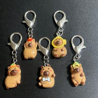 4 st/set söta tecknade nyckelringar med blåsfisk, mini-bedårande djurhängen, lämpliga för ryggsäckar, plånböcker, bilnycklar, med havslivstema, mjuka hartsnyckelringar, lämpliga för barn och vuxna, födelsedagspresenter, festgåvor, daglig dekoration, bärbara och lätta, lämpliga för skola, kontor, resor, strandsemester, etc.