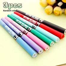 7pcs/Set 0.5mm Liquid Ink Colorful Ballpoint Pens, Quick-Drying Smooth Writing Pens For Journaling, Signing, Drawing, Office And School Use, Back To School Gift, Random Color - Multicolor - View 12