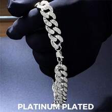 1件嘻哈风狗狗项链，龙虾扣可调节项圈，适合大、中、小型犬 - 防咬耐用的链设计 - 彩色 - 查看 3