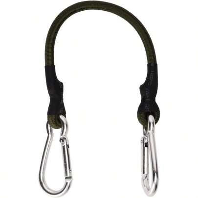 XISH Cuerdas Elásticas con Mosquetón 12/24/36/48 Pulgadas Cuerdas Elásticas de Alta Resistencia con Gancho de Mosquetón para Acampar Lonas Portaequipajes Tienda de Campaña S-12 Pulgadas