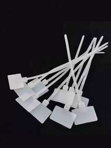 100pcs Self-Locking Plastic Nylon Cable Ties, Multi-Color Ethernet Cable Labels, Suitable For Home Use - Multicolor - View 3