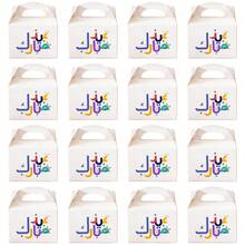 12 piezas Caja de regalo Eid Mubarak Caja de papel con impresión árabe colorida para llevar en la mano Caja de embalaje del Festival Ramadán Kareem para dulces y galletas - Caja grande para Eid al-Fitr - Ver 13