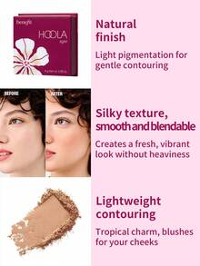 1盒8克 Benefit Tropical Glow柔焦修容粉，质地细腻自然腮红盘，适合黄调肤色，日常通勤和约会妆容 - 熱帶風情柔和修容粉8g - 查看 4