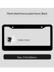 High Quality Universal License Plate Frame Cover (US/Canada Standard Size) - Auto Accessories, Smooth Surface, Secure Fit, Durable Plastic/Aluminum License Plate Holder, Suitable For Auto Detailing - A - View 5