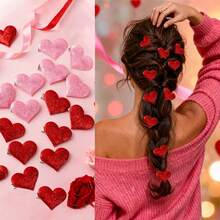 10个Y2K芭蕾舞风格蝴蝶结发夹，多巴胺装饰甜美发饰，送给女朋友、妈妈、老师的礼物，爪夹，发卡，发夹，头饰 - 彩色 - 查看 1