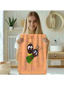 1/2 Pc Insect Couple Element Kitchen Towel, Elegant Gift For Wedding, Valentine's Day, Family Dinner, Personalized, Abundant Insect Pattern, Bathroom Towel - Multicolor - View 13