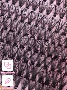 Kit de cílios postiços em tufos com 800 unidades, incluindo cílios individuais e cílios com curvatura D, comprimento de 8 a 18 mm, autoadesivos. O conjunto contém cílios à prova d'água nos formatos 10D, 20D, 30D, 40D, 50D, 60D, 80D e 100D para uma maquiagem com aspecto natural. Cílios grossos, volumosos, macios e leves, reutilizáveis. - Multicolorido - Ver 8