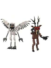 Rob-Lox 99nights In The Forest Artistic Building Blocks Toy, Can Be Placed On Desk Or Shelf, Assemble Mysterious Owl And Deer - Modern Display Collectible, Independent Style, Christmas - Multicolor - View 4