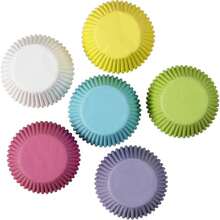 415-1624 Assorted Pastel Rainbow Standard Baking Cup Mega Pack, 150 Count,36802586 - Multicolor - Ver 2