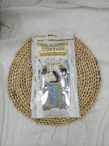 1/2pcs Silver Metal Wire Tassel Curtain, Photo Backdrop, Suitable For Birthday, Graduation, Engagement, Bridal Shower, Bachelorette Party, Baby Shower Decoration - Silver - View 5