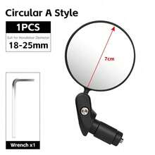 Adjustable Bicycle Rearview Mirror, 360° Rotatable Handlebar Mirror, Suitable For Road Bike/Mountain Bike/City Bike, Wide Angle Safety Anti-Shock, Easy Installation - A - View 13