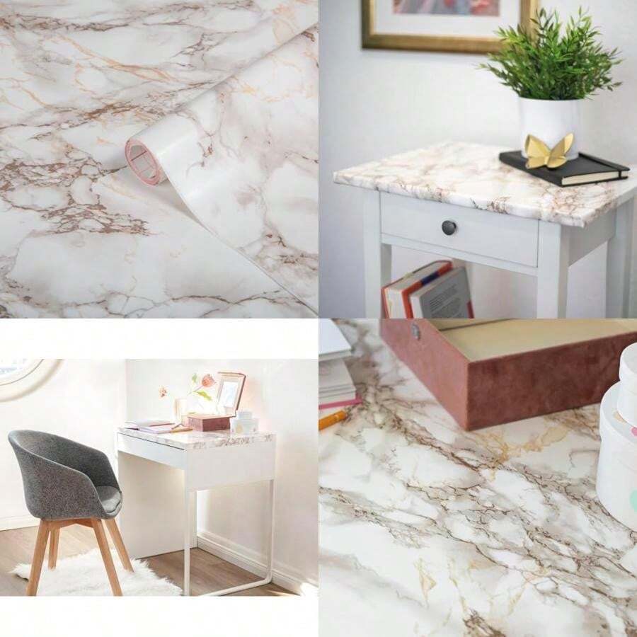 d-c-fix Papel pintado de vinilo decorativo para cocina, encimeras, armarios, 17.7 x 78.7 pulgadas(45An x 200L cm Cortes Brown Marble) - Multicolor - Ver 1