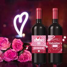 36 pezzi Adesivi decorativi per bottiglie per San Valentino, per decorare bottiglie per feste di San Valentino - Multicolore - Visualizzare 5