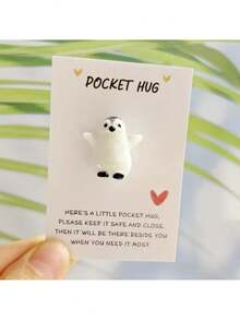 Inspirational Pocket Hug Card - Unique Multi-Purpose Greeting Token With Uplifting Messages Suitable For Any Occasion - Great For Weddings, Friendship Day, Back To School, Missing You, Thank You, And As A Heartfelt Gift For Best Friends, Small Business Owners, And Loved Ones