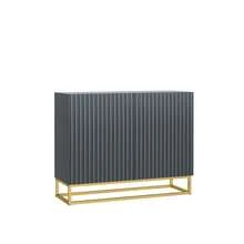 Ripple Sideboard 100cm - Modern Fluted Design With Push To Open Doors - Dark Grey - View 9