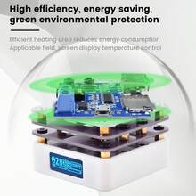 Heating Soldering Plate Welder Hot Preheating Chip Welding Station 20V Mini Smart Thermostat for Repair DIY Laboratory - Tipo de Enchufe A USA (110-127V) - Ver 8