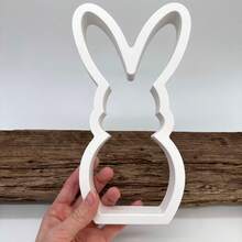 DIY Hollow Rabbit Decor Mold, Gypsum Resin Drip Glue Mold, Easter Rabbit Holiday Decor, Silicone Mold - White - View 6