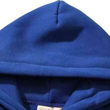 Spider Web Fashion Hip-Hop Printed Flower Hoodie, European And American  Brand Large-Sized Loose Men's And Women's Hooded Sweatshirt Set - Blue - View 9