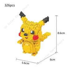 Pokemon Building Blocks Set Pikachu Bricks Block Assembling Micro Anime Charizard Model Building Craft Gift