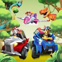 Spin Master Paw Patrol Dino Rescue Deluxe Rev Up Vehicle & Mystery Dinosaur Figure