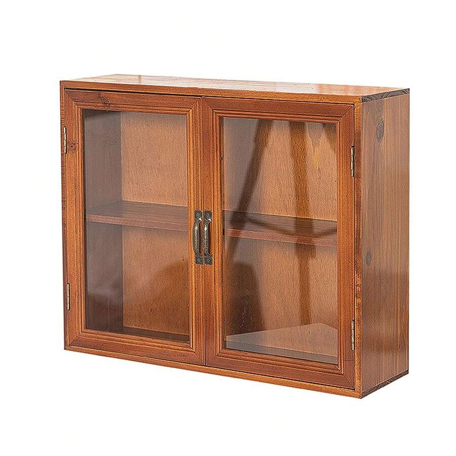 Gabinete de encimera, Ideal para organizar tazas, cosméticos, figuras de acción, perfumes, especias - Marrón - Ver 1