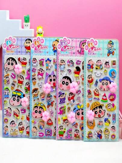 1個 ランダムスタイル かわいいカートゥーン 3Dソフトシリコンステッカー、携帯電話、ノートパソコン、スーツケース、カップ、スケートボード、ノート、ギターの装飾に適しています。日常使い、子供の誕生日プレゼント、学校の備品、旅行用品、ティーンルームの装飾に最適です。