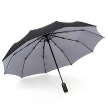 Paraguas plegable automático reforzado con 10 varillas, tela impermeable de pongee 190T, apertura y cierre automáticos, protección UV - Diseño minimalista, unisex, selección de primavera y verano, regalos para damas de honor, decoración de habitación, dormitorio, playa, viaje, para hombres, para mujeres, vacaciones, Día de la Mujer, artículos de viaje, recuerdos de boda, Y2k, dormitorio, accesorios de coche para mujeres, decoración de cocina, cosas lindas - Multicolor - Ver 15