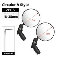 Adjustable Bicycle Rearview Mirror, 360° Rotatable Handlebar Mirror, Suitable For Road Bike/Mountain Bike/City Bike, Wide Angle Safety Anti-Shock, Easy Installation - A - View 14