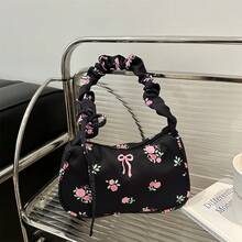 女士手提包，多功能单肩包，尼龙托特包，斜挎旅行包；可爱碎花单肩包，韩版腋下包，复古纹理手提包 - 彩色 - 查看 16