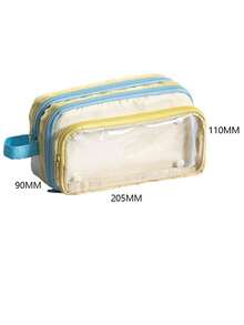 1pc, Stationery Bags, Stationery Boxes, Large-Capacity Stationery Boxes, Portable Stationery Boxes, Cosmetics, Portable Gifts, Suitable For Offices, Schools, Young People, Girls, Boys, Boy, Girl, Adults, [Products Only Include Stationery Boxes, Not Including Scene Image Accessories] - Multicolor - View 4