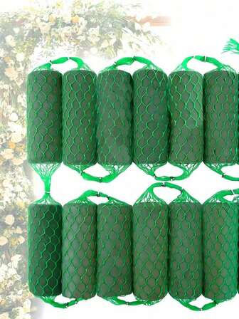 1/14/28 Pieces Of Sausage-Shaped Floral Foam, DIY Garland Flowers, Flower Sponge Block Kits, Absorbent Flower Holder Arches, Dry Floral Foam Bricks For Floral Art, Green Floral Foam For Flower Arrangement.