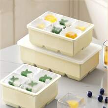 Large Ice Cube Mold, Ice Tray, Ice Maker, Silicone Large Square Ice Cube, Household Frozen Ice Cube, Homemade Magic Tool - Multicolor - View 1