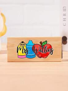 Personalisierter Lehrer Whiteboard Radierer, individualisiertes Lehrertags-Geschenk, Tafelradierer mit Stift, Geschenk mit Vorschullehrer-Name, Geschenk zur Wertschätzung von Lehrern - Verschiedenfarbig - Übersicht 28