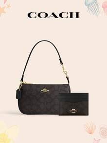 Coach Nolita 19 In Signature Canvas Shoulder Bags For Women CW426 IMXAQ Bags Set For Christmas,Valentine's Day New Year Gift - 黑色7 - 查看 1