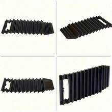 Tapis de traction pour pneus de voiture, planches de récupération antidérapantes d'urgence pour la boue, la neige et le sable. Outil de survie pour les conditions enneigées, boueuses et sablonneuses, résistant à la chaleur et à l'usure, idéal pour les voyages sur la route. Conception compacte pour une portabilité facile! - Noir - Voir 5