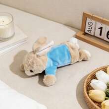 新款卡通毛绒动物铅笔盒，可爱柔软治愈娃娃，大容量铅笔袋，学生文具收纳袋 - 彩色 - 查看 3