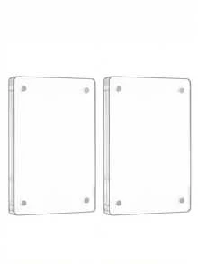 Magnetic Picture Frames For Refrigerator, Mini Fridge Magnetic Photo Frame, Double Sided Magnet Acrylic Picture Frame For Fridge/Locker - Transparent - View 7