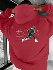 sweat-shirt à capuche oversize pour homme Joueur de basket Battement de cœur-JPH-9 - Noir, Sweat-shirt décontracté ample, Design d'impression sportive, Lavage en machine, Confort de luxe, Design , Tissu durable, Style de rue, Confort durable, Pour les passionnés de sports, Oversize. - Blanc - Voir 9