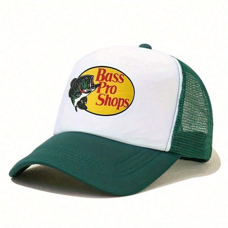 Baseball Cap, Casual Yet Fashionable, Suitable For Both Men And Women, With Animal Patterns - màu xanh lá - Xem 1