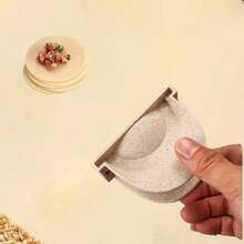 Khuôn làm bánh bao 3 kích cỡ, vỏ bánh bao bằng rơm lúa mì sáng tạo, khuôn bánh ngọt, khuôn bánh nướng, kẹp bánh bao. - Màu be - Xem 3