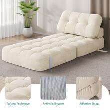 Folding Sofa Bed Sleeper Sofa Bed Convertible Sleeper Fold Out Couch With Pillow Foldable Mattress Futon Couch Modern Lazy Sofa For Living Room Dorm Guest Room Home Office Apartment - 米色 - 查看 5