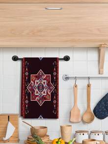 2pcs Soft Bohemian Style Hand Towels, Super Soft Polyester, Woven Dish Cloths, Hand Wash Only, Suitable For Modern Farmhouse, Vacation Home Decor, Neighbor Gifts, Cleaning Supplies, Kitchen Towels - Multicolor - View 10