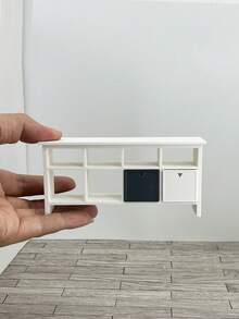 Dollhouse Decor Cabinet, Miniature Model Display Shelf, TV Stand, Fairy Vanity Dresser, Plastic Realistic Furniture, Model House Decor, Small Trinket Storage Cabinet, Drawer Side Table Decor - Perfect For Decorating Your Miniature House - Multicolor - View 8