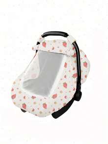 1pc Baby Basket Dust Cover, Cotton Muslin Breathable Protective Cover, Spring/Summer Baby Dust-Proof, Windproof, Sunscreen Canopy, Mesh Mosquito Net With Open Window, Universal