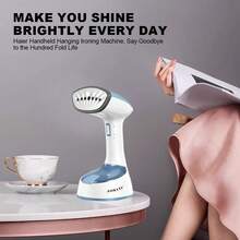 Plancha de vapor multifuncional para el hogar SOKANY 3065, 1470W de alta potencia, calentamiento rápido, capacidad grande de 120ml, planchado de 360° (plegable), luz indicadora LED, fácil de planchar cuellos, botones y áreas pequeñas, adecuada para uso doméstico y comercial - Tipo de Enchufe A Japonés (100V) - Ver 6