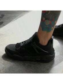 Promotion: Basketball Shoes, Air 4 Skate Shoes, Gym Shoes, Premium Training Shoes, 24-Hour Shipping, Black And White - AIR 4 黑色 - 查看 1