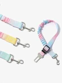Multi-Functional Pet Car Safety Belt, Suitable For Small/Medium Dogs, Cat Safety Buckle, Pet Supplies Leash, Car Seat Harness, Chest Strap, Retractable Elastic Leash