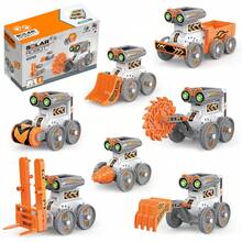 New Children's Educational Toy, 12-In-1 Solar Powered DIY Programming Assembly Robot Building Blocks - Multicolor - View 8